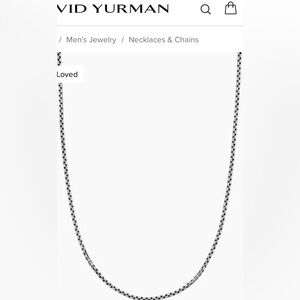 David Yurman box chain necklace